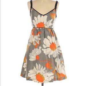 Anthro Moulinette Soeurs Silk Floral A Line Dress